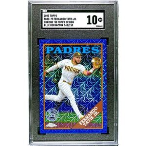 2023 Topps 88 Chrome Blue Mojo Refractor T88C-79 Fernando Tatis Jr. /150 SGC 10